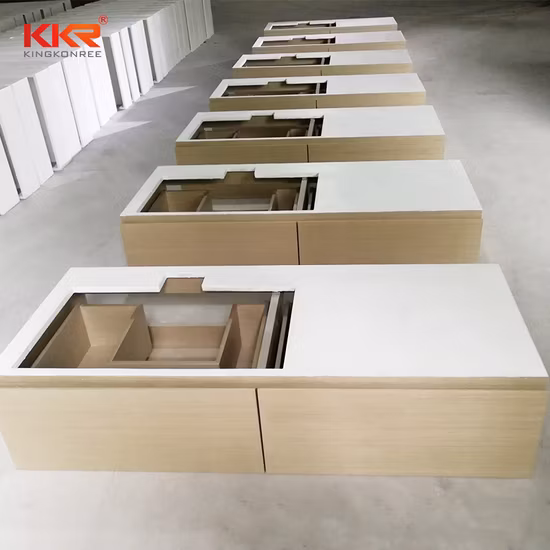 인공 석재 아크릴 수지 코리안 화이트 블랙 세면대 싱크대