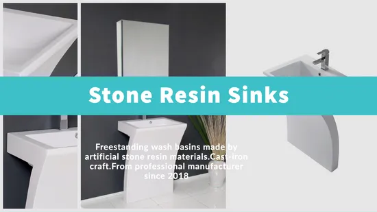 욕실 받침대 세면대, 인조석으로 만든 독립형 세면대, 아크릴 수지